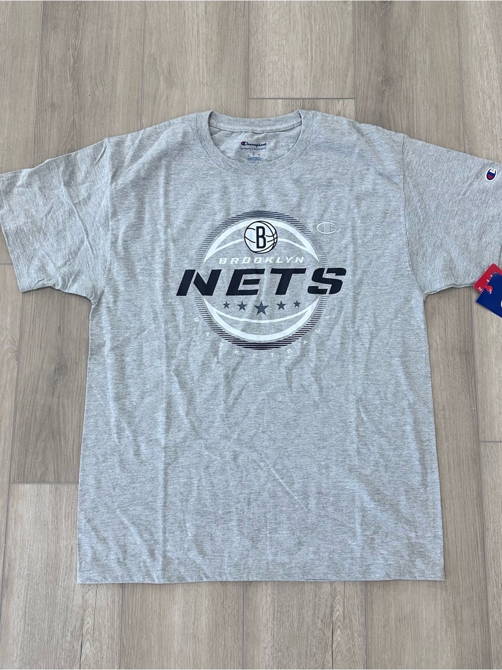 NWT Champion Brooklyn Nets men’s T shirt grey large